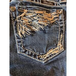 Miss Me Jean Bermuda Shorts Women 28 Embellished Cowgirl Western Aztec Summer